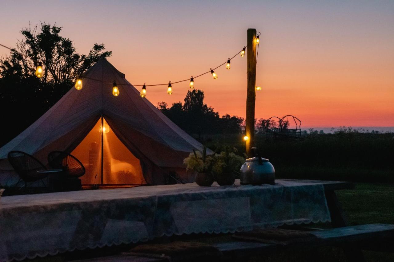 Smuk Lytse Bell Tent Echtenerbrug Exterior foto